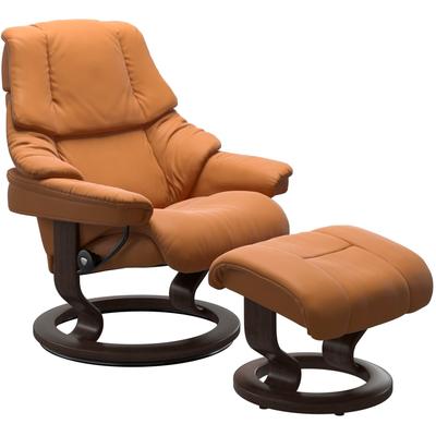 Relaxsessel STRESSLESS "Reno", braun (new caramel), B:79cm H:98cm T:75cm, Sessel, mit Classic Base, Größe S, M & L, Gestell Wenge Image