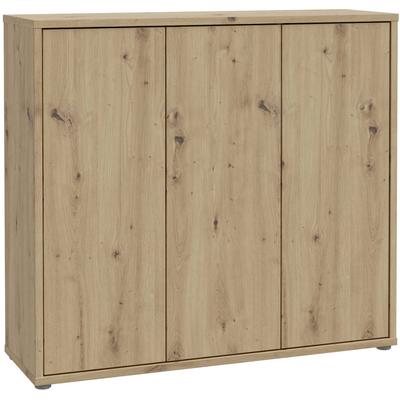 Schuhschrank FORTE "Alice Springs", braun (artisan eiche), B:109,2cm H:99,1cm T:34,9cm, Spanplatte, Schränke, Stauraumschrank, Mehrzweckschrank, grifflose Front, Push to open Image