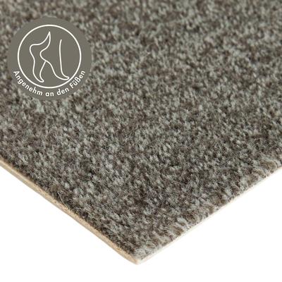 Teppichboden ANDIAMO "Catania, Velours, Made in Belgium", grau (anthrazit), B:500cm H:7,5mm L:400cm, Kunstfaser, Teppiche, meliert, Breite 400 cm oder 500 cm, strapazierfähig & pflegeleicht Image