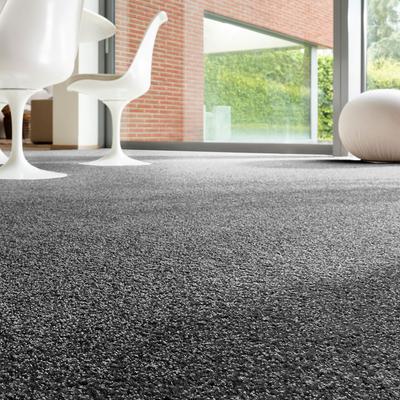 Teppichboden ANDIAMO "Rubinoy, Schlinge, Made in Belgium", schwarz, B:400cm H:8,5mm L:100cm, Kunstfaser, Teppiche, Breite 400 cm oder 500 cm, Wohnzimmer, strapazierfähig & robust Image