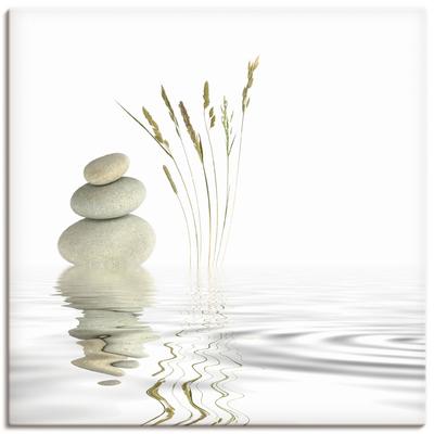 Wandbild ARTLAND "Zen Friede", weiß (farbe bild(er): weiß), B:70cm H:70cm, Bilder, als Alubild, Outdoorbild, Leinwandbild, Poster, Wandaufkleber Image