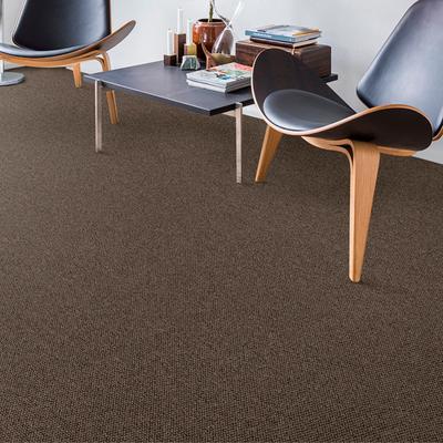 Teppichboden ANDIAMO "Tulsa, Schlinge, Made in Belgium", braun, B:500cm H:6mm L:450cm, Kunstfaser, Teppiche, meliert, Breite 400 cm oder 500 cm, strapazierfähig & pflegeleicht Image