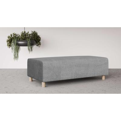 Polsterhocker INOSIGN "Suyala", grau (hellgrau), B:153cm H:46cm T:66cm, 100% Polyester, Hocker Image