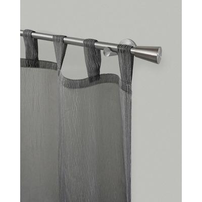 Gardinenstange GARESA "ROSA", silber (edelstahlfarben), L:410cm Ø:16mm, Metall, Gardinenstangen, Vorhanggarnitur, verlängerbar, Endknopf Stumpf, ohne Ringe Image