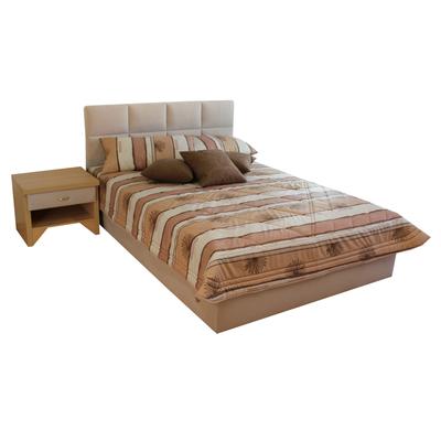 Polsterbett, beige, B:192cm L:210cm, Bezug Bett: Microfaser (100% Polyester), Bonnell-Federkernmatratze: 51% Polypropylen, 39% Polyester, 10% Baumwolle, Kaltschaummatratze: 100% Polyester, Bezug abnehm- und waschbar bis 60u00b0C, WESTFALIA... Image
