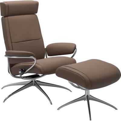 Relaxsessel STRESSLESS "Paris", braun (mole batick), B:80cm H:102cm T:75cm, Leder BATICK: BATICK ist ein leicht korrigiertes, durchgefärbtes und genarbtes Möbelleder, bei dem die meisten Unebenheiten und Spuren in der Regel entfernt wurden., Leder... Image