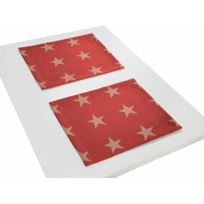 Platzset WIRTH "Felino" Gr. 1, rot, B:40cm L:35cm, Obermaterial: 75% Polyester, 25% Baumwolle, Platzsets Image