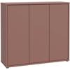 Schuhschrank FORTE "Alice Springs", orange (terrakotta), B:109,2cm H:99,1cm T:34,9cm, Spanplatte, Schränke, Stauraumschrank, Mehrzweckschrank, grifflose Front, Push to open