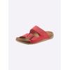 Pantolette FISCHER, Damen, Gr. 36, rot, Lederimitat, sportlich, Schuhe