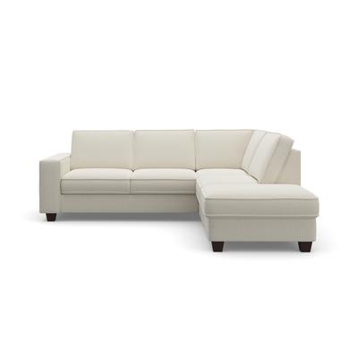 Ecksofa HOME AFFAIRE "County L-Form", beige (natur), B:236cm H:81cm T:213cm, Luxus-Microfaser (100% Polyester), Struktur fein (100% Polyester), Luxus-Microfaser weich (9ß% Polyester, 10% Polyamid), Sofas, wahlweise Ottomane links oder rechts, mit... Image