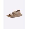 Sandale CASUAL LOOKS, Damen, Gr. 37, beige, Nubukleder, sportlich, Schuhe