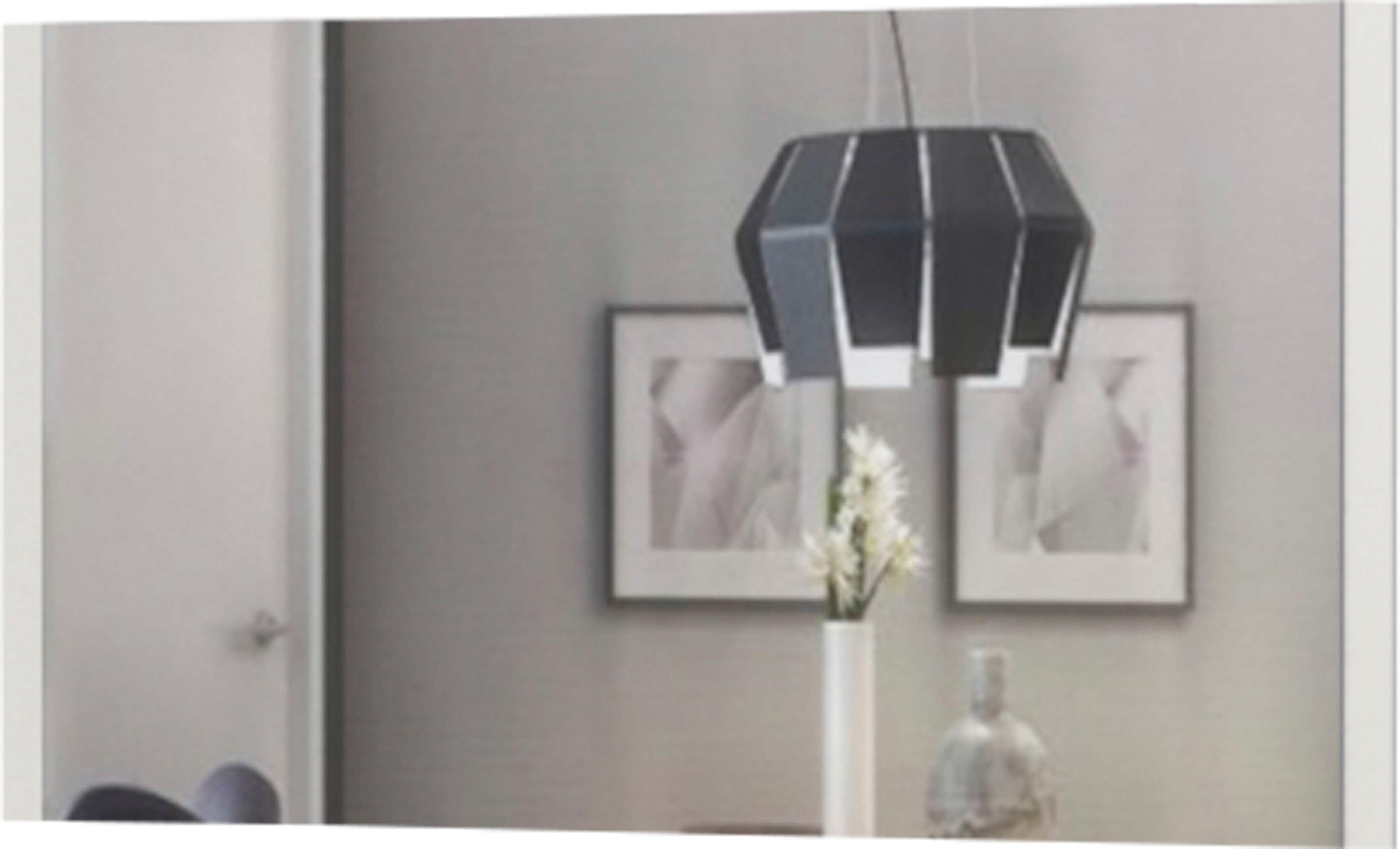 Wandspiegel PLACES OF STYLE "Piano", beige, B:123cm H:65cm T:2cm, Spanplatte, Spiegel, Wandspiegel, Maße (B/T/H): 123/2/65 cm