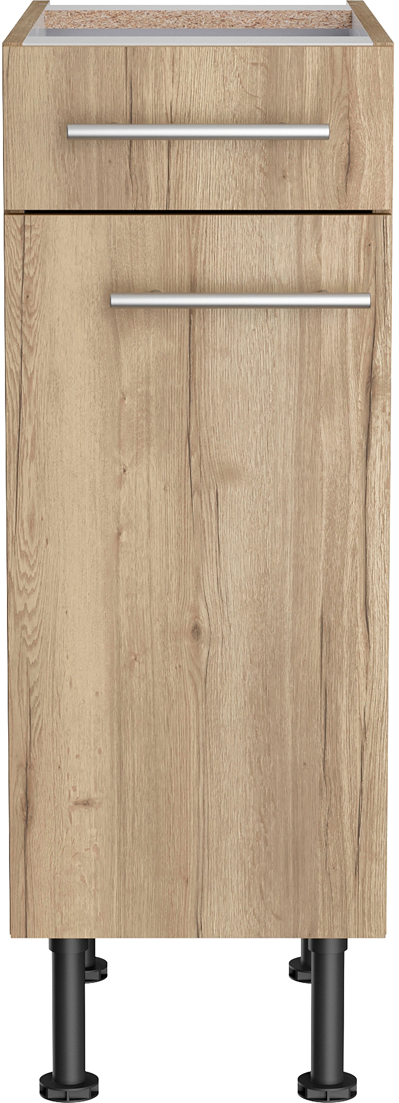 Unterschrank OPTIFIT "Klara", braun (wildeiche), B:30cm H:87cm T:58,4cm, Spanplatte, Schränke, Breite 30 cm Image