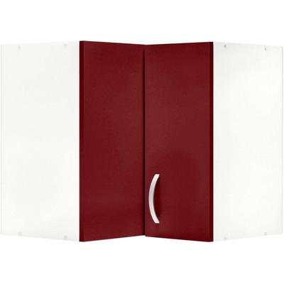 Hängeschrank WIHO KÜCHEN "Flexi", rot (front: rot glanz, korpus: weiß), B:60cm H:56,5cm T:35cm, Schränke Image