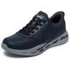Slip-On Sneaker SKECHERS "ARCH FIT ORVAN", Herren, Gr. 41, schwarz, Leder, Lederimitat, casual, Schuhe, Schnürschuh, Trainingsschuh mit Glide Step