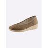 Ballerina CLASSIC BASICS, Damen, Gr. 36, braun (camel), Veloursleder, Basic, Schuhe