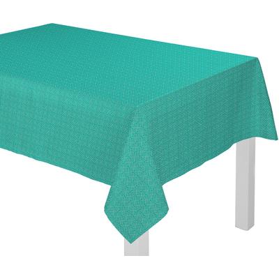 Tischdecke ADAM "Graphic Ventus" Gr. 9, blau (petrol), B:145cm L:250cm, Baumwolle, Tischdecken Image