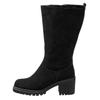 Weitschaftstiefel SHEEGO, Damen, Gr. 37, schwarz, Veloursleder, Schuhe