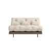 Daybett KARUP DESIGN "Roots Schlafsofa, Gästebett, Sofa inkl. Futonmatratze", beige (linen), B:140cm H:85cm, Bezug: 75% Baumwolle, 25% Leinen, , Daybetten, Inkl. Futonmatratze, in mehreren Größen & Farben erhältlich
