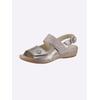 Sandalette WALDLÄUFER, Damen, Gr. 6, silber (silberfarben), Nubukleder, Nubukleder, Schuhe