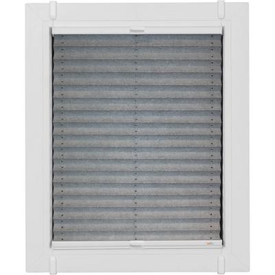 Plissee SUNLINES "Young Style Energy Saving", bunt (silberfarben, weiß, weiß), B:55cm H:120cm, Obermaterial: 100% Polyester, Plissees, nach Maß, mit Energiespareffekt, verspannt mit Simply-Fix Klemmträger Image