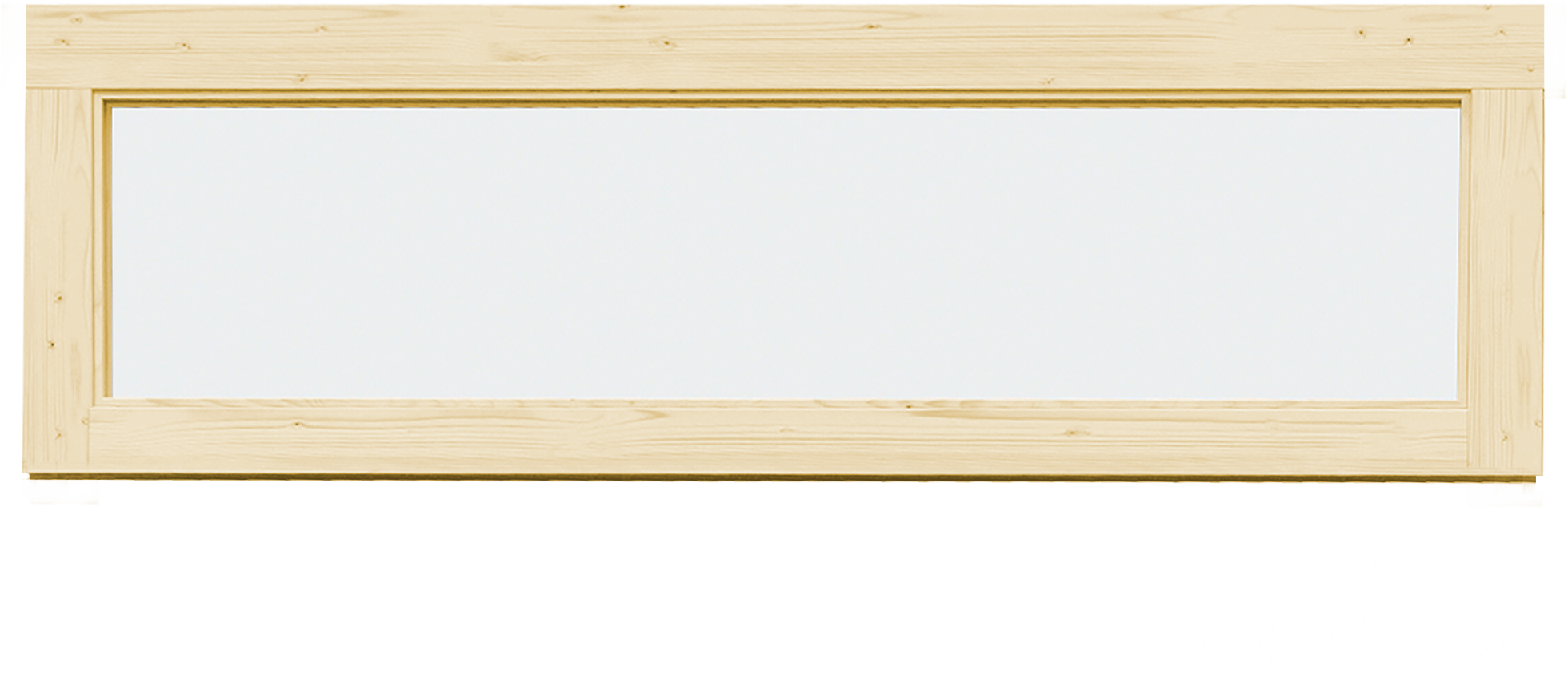 Fenster WEKA "für Gartenhäuser der Serie "Batu"", beige (naturbelassen), B:150cm H:45cm, Holz, Fenster, BxH: 150x45 cm, in verschiedenen Farben