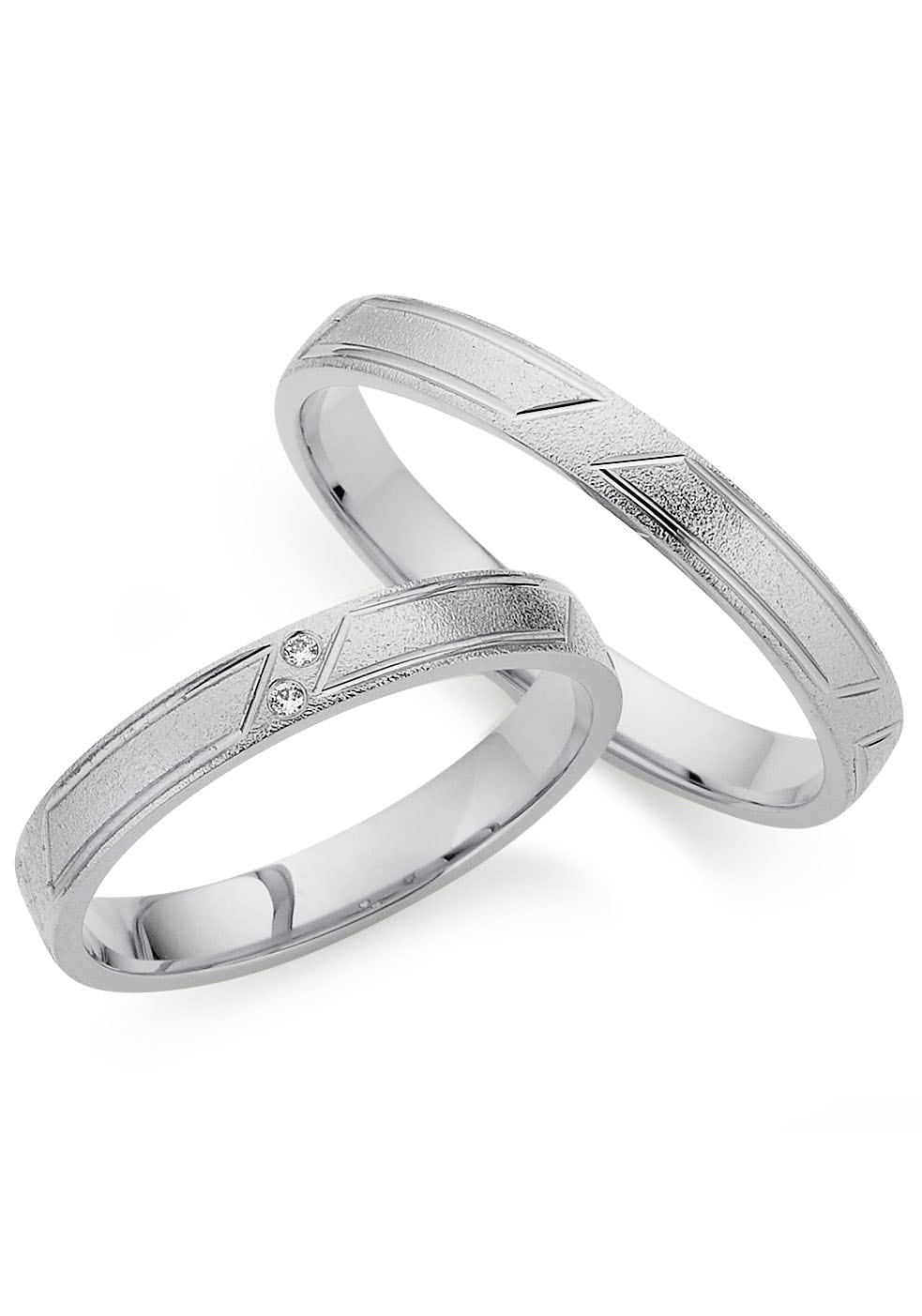 Trauring PHÖNIX "Schmuck Geschenk Silber 925 Ehering LIEBE, 930790, 930791" Gr. 70, silber (silberfarben), Fingerringe, 70, ohne Brillant, Silber 925 (Sterlingsilber), 3mm, Made in Germany - wahlweise mit oder ohne Brillant Image