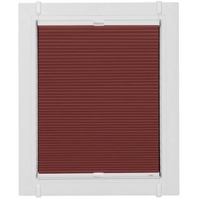 Plissee SUNLINES "Start-up Style Honeycomb", rot (ziegelrot, weiß, weiß), B:82cm H:135cm, Obermaterial: 100% Polyester, Plissees, verspannt mit Simply-Fix Klemmträger, Wabenplissee, nach Maß Image