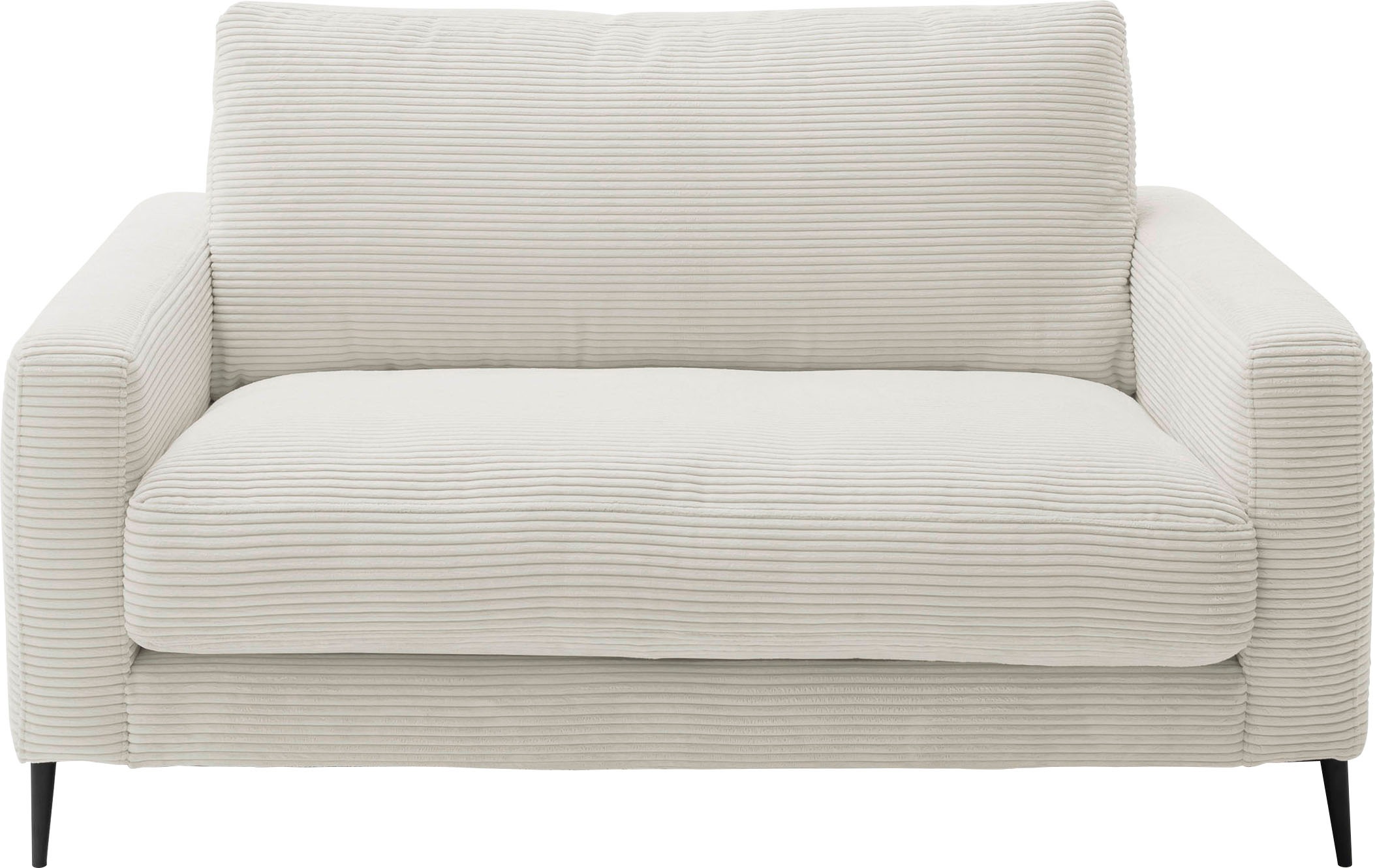 1,5-Sitzer HOME AFFAIRE "Downtown B/T/H: 152/105/84 cm", grau (light grau), B:152cm H:84cm T:105cm, 88% Polyester, 12% Polyacryl, Sofas, weicher Sitzkomfort, Cord, gemütliches Loungemöbel zum Relaxen