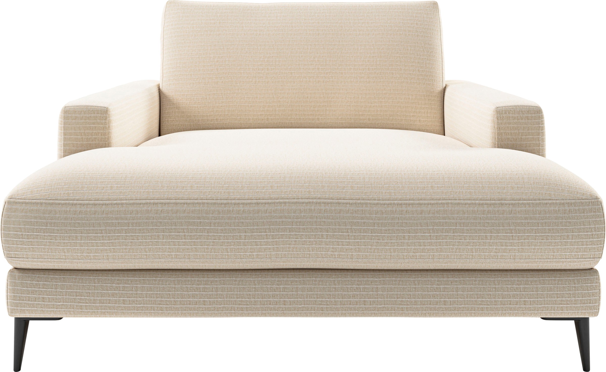 Chaiselongue INOSIGN "Downtown Loungemöbel zum Relaxen, B/T/H: 132/170/84 cm", beige (natur), B:132cm H:84cm T:170cm, 100% Polyester, Sofas, Chaiselongue, auch in Bouclé, Cord und Easy care - leicht mir Wasser zu reinigen