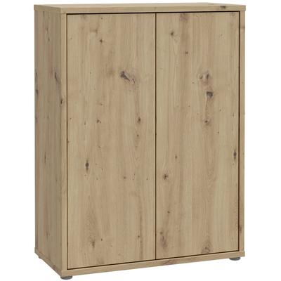 Schuhschrank FORTE "Alice Springs", braun (artisan eiche), B:74,5cm H:99,1cm T:34,9cm, Spanplatte, Schränke, Stauraumschrank, Mehrzweckschrank, grifflose Front, Push to open Image