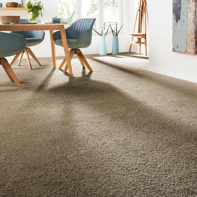 Teppichboden ANDIAMO "Verona, Velours, Made in Belgium", braun, B:400cm H:6mm L:500cm, Kunstfaser, Teppiche, Uni Farben, Breite 400 cm oder 500 cm, strapazierfähig, pflegeleicht Image
