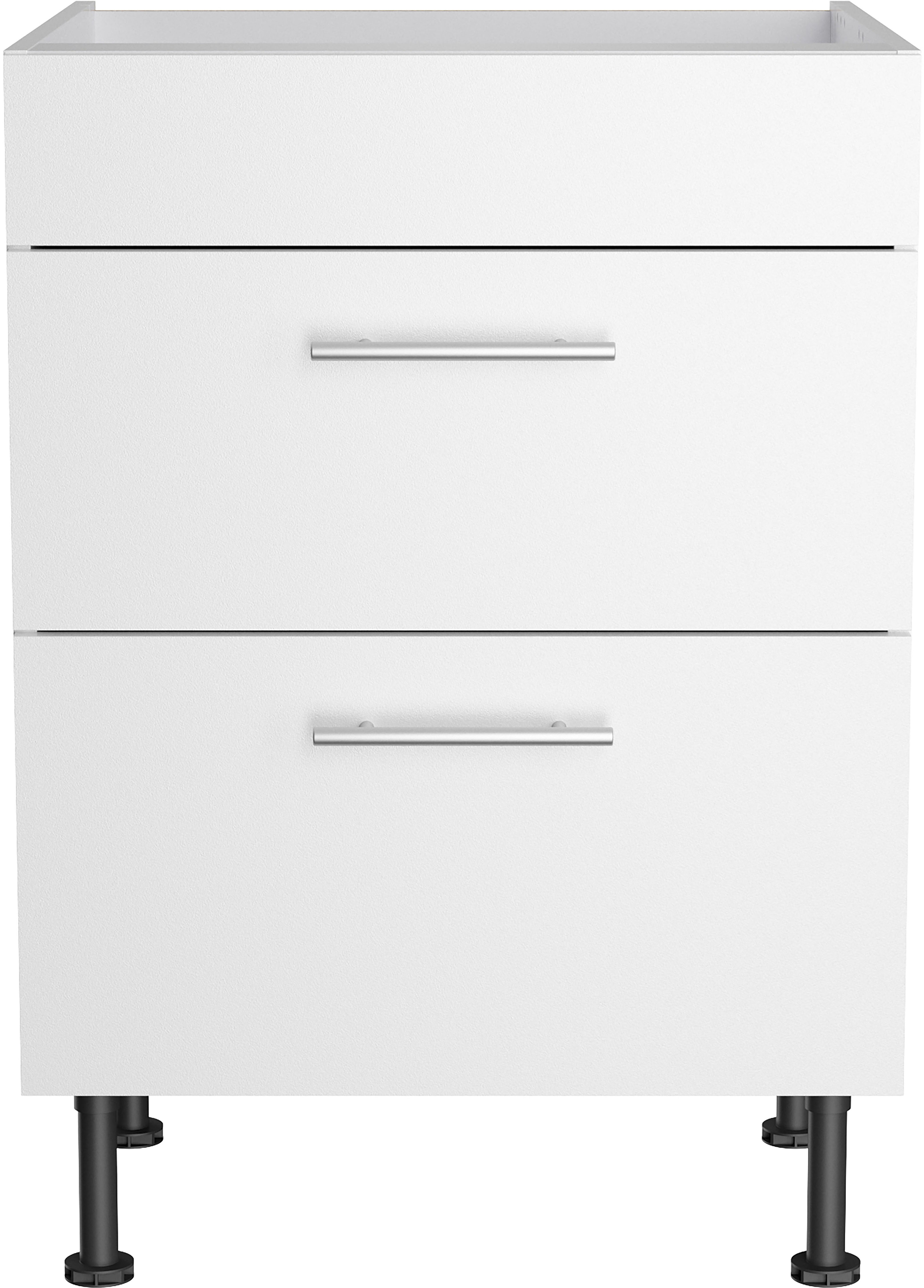 Herdumbauschrank OPTIFIT "Klara", weiß, B:60cm H:87cm T:58,4cm, Spanplatte, Schränke, Breite 60 cm Image