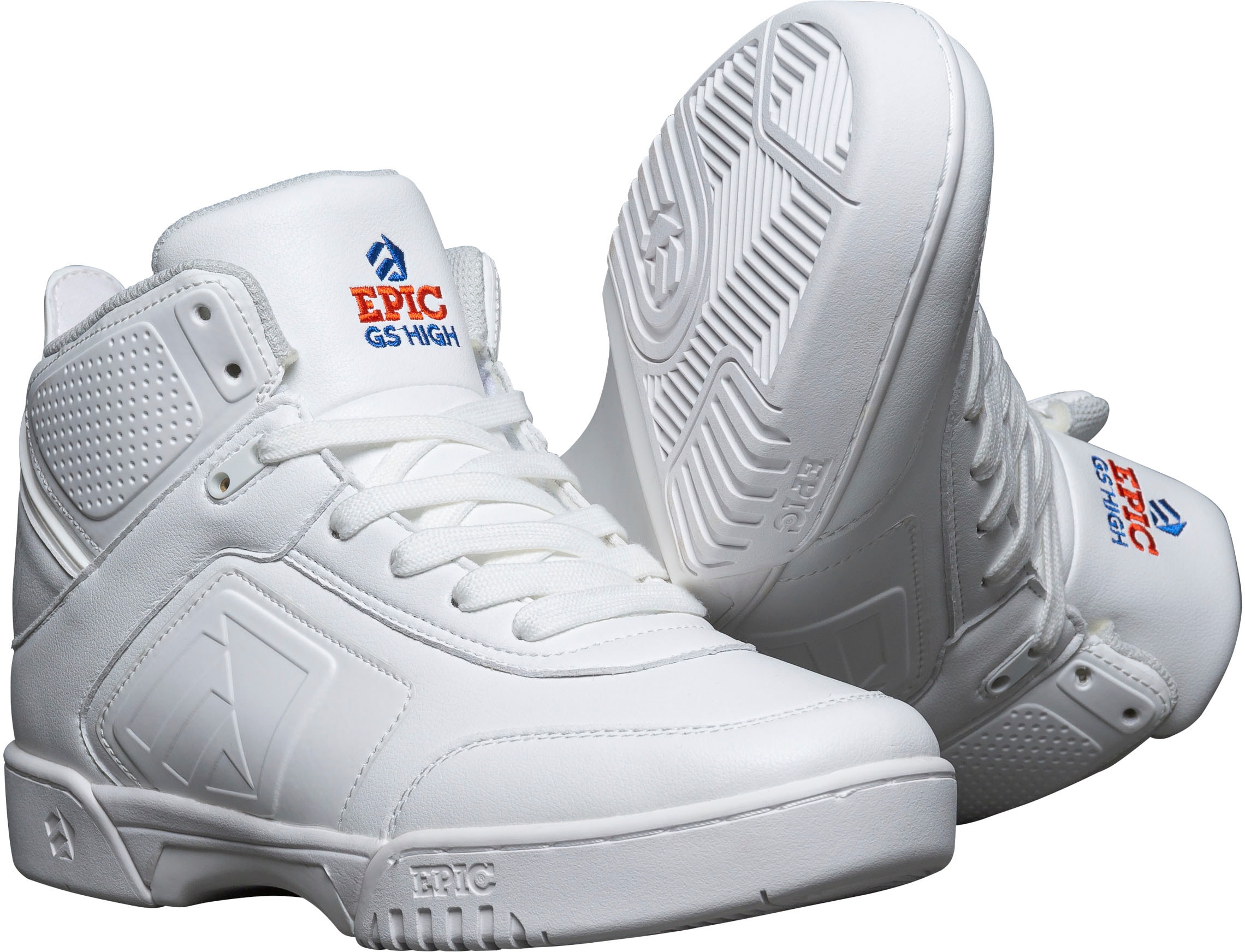 Gleitschuh EPIC GRINDSHOES "Red Lava/Clean White" Gr. 40, weiß, Inlineskates_Rollschuhe, 40 (bis ), Leder, Nylon Image