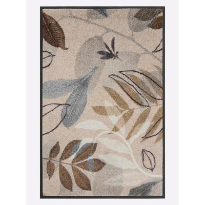 Fußmatte Gr. 4, beige (ecru, beige, bedruckt), B:75cm H:7mm L:120cm, Polyamid, Kunstfaser, Teppiche Image