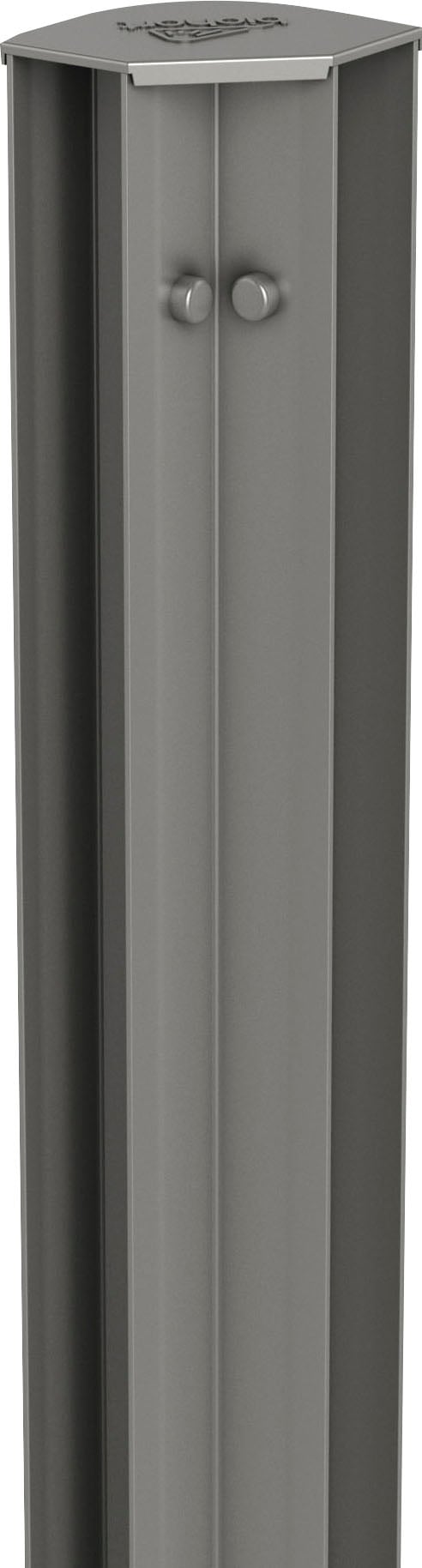 Eckprofil BIOHORT, grau (quarzgrau, metallic), B:7,2cm H:61cm L:7,2cm, Aluminium, Profile, für Hochbeet DaVinci MIDI Image