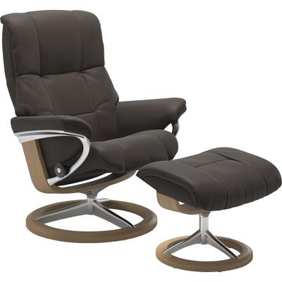 Relaxsessel STRESSLESS "Mayfair", braun (braun batick), B:79cm H:102cm T:44cm, Leder BATICK: BATICK ist ein leicht korrigiertes, durchgefärbtes und genarbtes Möbelleder, bei dem die meisten Unebenheiten und Spuren in der Regel entfernt wurden.,... Image