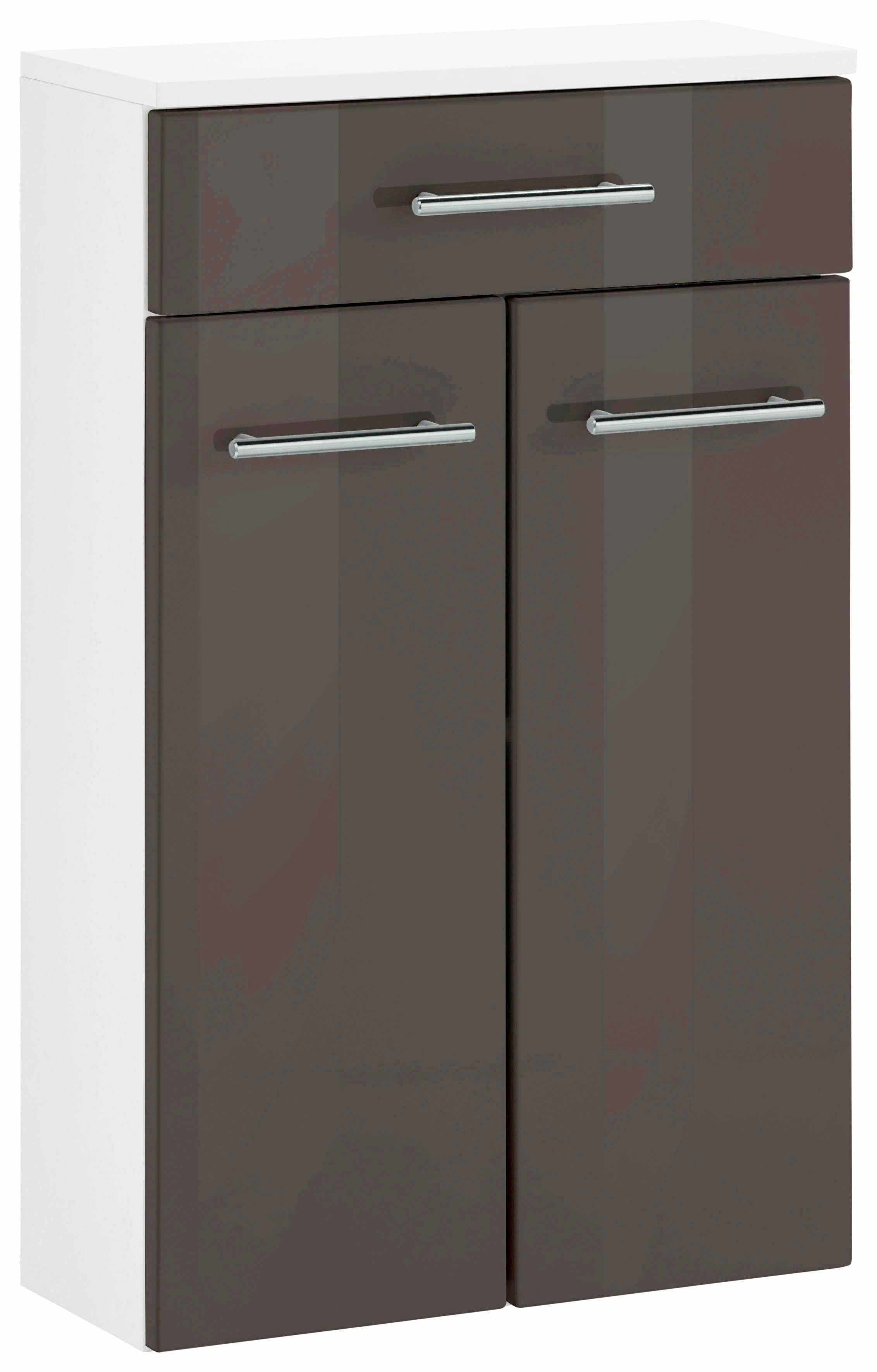 Unterschrank WELLTIME "Venedig", grau (weiß, grau), B:50cm H:79cm T:20cm, Schränke, Unterschrank, Badmöbel in Breite 50 cm Image