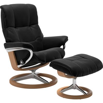 Relaxsessel STRESSLESS "Mayfair", schwarz (schwarz paloma), B:79cm H:102cm T:44cm, Leder BATICK: BATICK ist ein leicht korrigiertes, durchgefärbtes und genarbtes Möbelleder, bei dem die meisten Unebenheiten und Spuren in der Regel entfernt wurden.,... Image