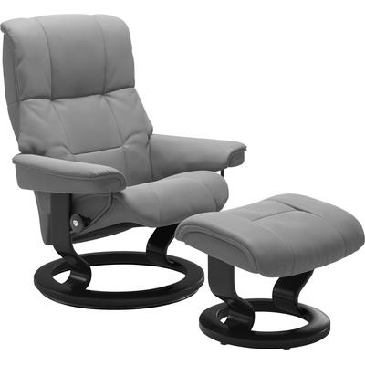 Relaxsessel STRESSLESS "Mayfair", grau (wild dove batick), B:75cm H:99cm T:73cm, Leder BATICK: BATICK ist ein leicht korrigiertes, durchgefärbtes und genarbtes Möbelleder, bei dem die meisten Unebenheiten und Spuren in der Regel entfernt wurden.,... Image