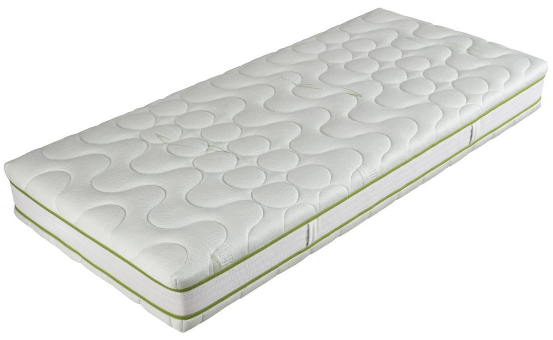 Kaltschaummatratze ALINA "Harmonie KS 24" Gr. 2, weiß, B:100cm H:27cm L:200cm, Bezug: 60% Polyester, 40% Viskose. Steppfüllung: 100% Polyester, Matratzen, Kaltschaummatratze, In 4 Härtegraden erhältlich - Bezug mit Aloe Vera veredelt