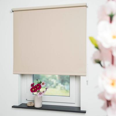 Seitenzugrollo LIEDECO "Uni" Gr. 9, beige (cream), B:182cm H:180cm, Polyester, Rollos Image
