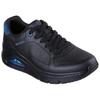 Sneaker SKECHERS "UNO ICON", Herren, Gr. 47,5, schwarz, Leder, unifarben, sportlich, Schuhe, Keilsneaker, Sneaker mit Luftkissen