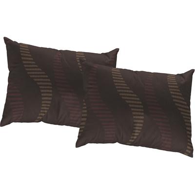 Dekokissen WIRTH "LUPARA" Gr. 1, braun (braun, gemustert), B:40cm L:40cm, Polyester, Baumwolle, Dekokissen_Sitzkissen_Kissenhüllen, Kissenhülle ohne Füllung, 2 Stück Image