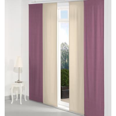 Schiebegardine WIRTH "Neufahrn" Gr. 4, lila, B:60cm H:245cm, Jacquard, Polyester, Polyacryl, Gardinen, Inkl. Befestigungszubehör Image