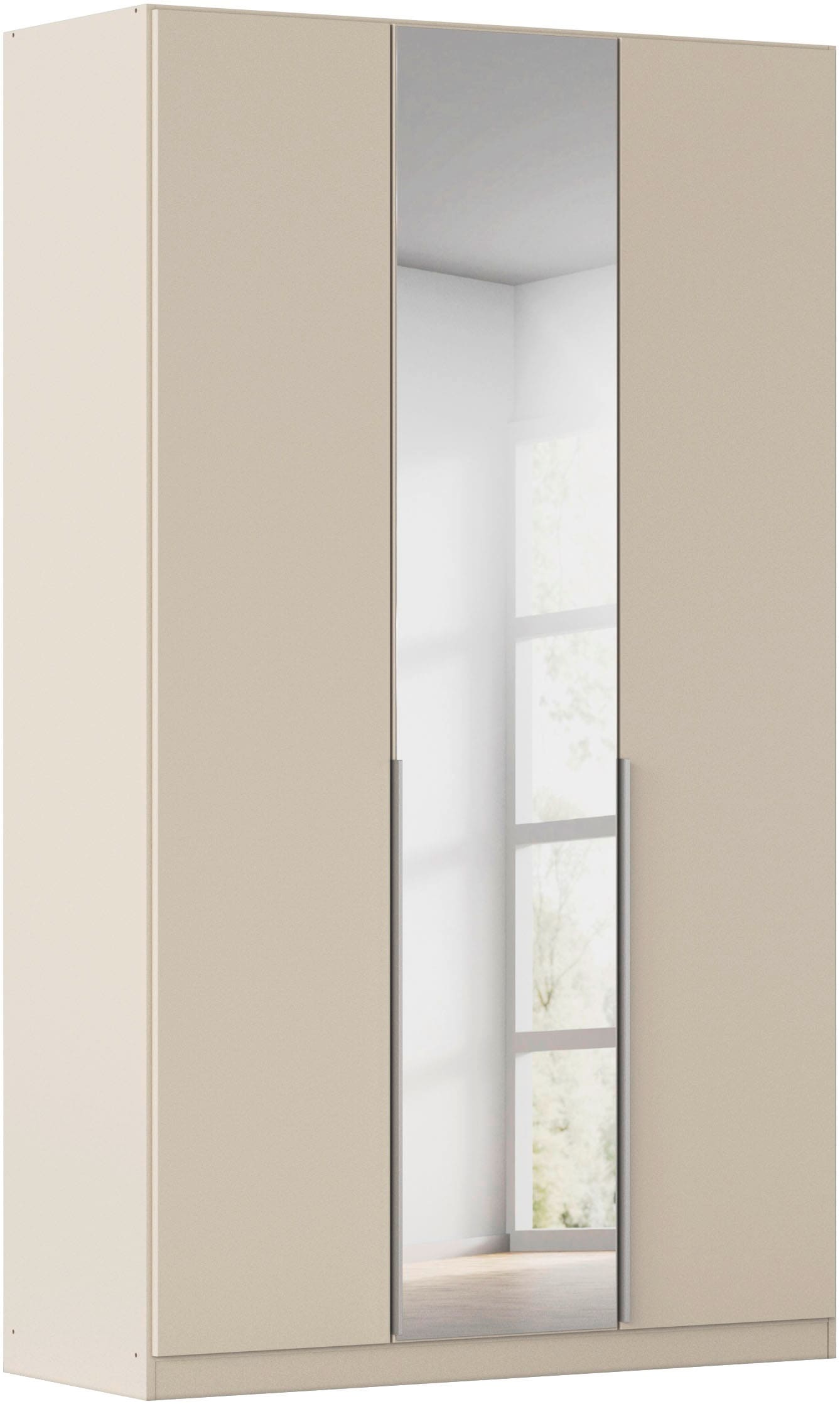 Drehtürenschrank RAUCH "Kleiderschrank Schrank Garderobe AGORDO mit Dekor- oder Hochglanzfront", beige (champagner), B:136cm H:210cm T:54cm, Holzwerkstoff, Schränke, durchdachte Innenausstattung, in 7 Breiten und 2 Höhen MADE IN GERMANY, Topseller Image