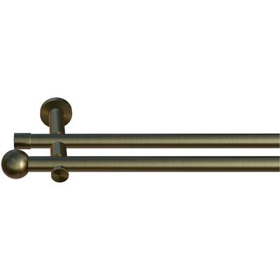 Gardinenstange INDEKO "Colombes", silber (messing, antik), L:200cm, Eisen, Gardinenstangen Image