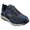 Sneaker SKECHERS "SKECHERS D'LUX PRO", Herren, Gr. 48,5, blau (dunkelnavy), Leder, sportlich, Schuhe, Schnürschuh mit rutschhemmender Goodyear Laufsohle