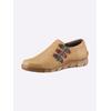Slipper CASUAL LOOKS, Damen, Gr. 37, gelb (ocker), Glattleder, sportlich, Schuhe