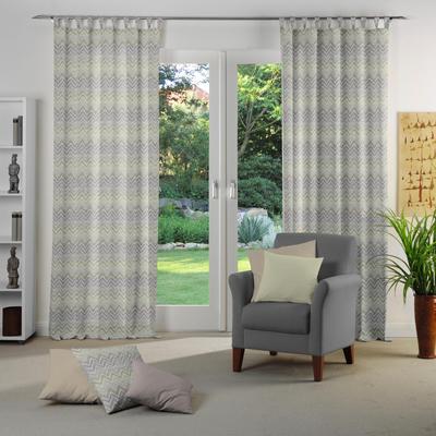 Vorhang WIRTH "Benewitz" Gr. 4, grün (lindgrün), B:132cm H:225cm, Jacquard, Baumwolle, Polyester, Gardinen Image